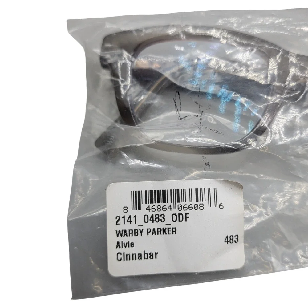 Warby Parker Translucent Taupe Rectangular Glasses